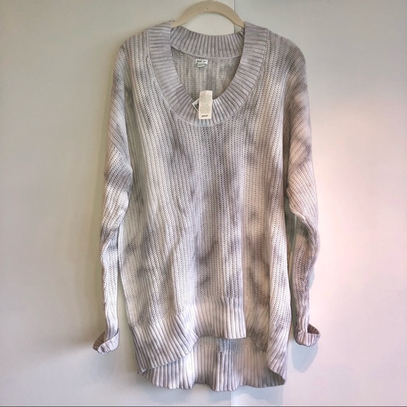 NEW [Aerie] Open Knit Oversized Tie Dye Sweater - Picture 3 of 14